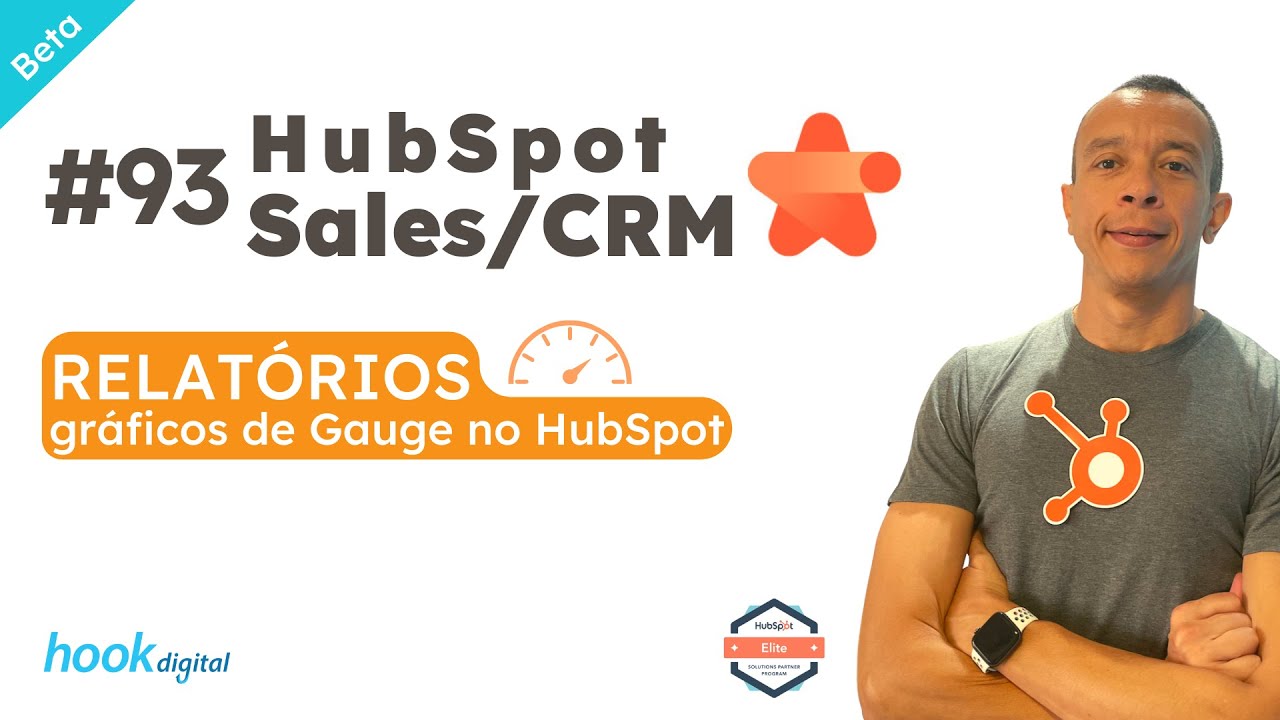 HubSpot Sales Hub [2023] - Relatórios | Gráfico de Gauge