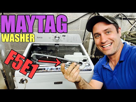 Why This Maytag “Commercial Technology” Washer Say F5E1 Error Code | Lid Lock Fix | MVWB865GW0