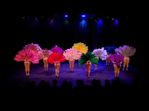 Feather Fan Dance students perform Lonely Little  G-String - The Bombshell Burlesque Academy