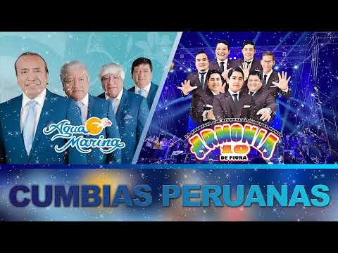 MIX AGUA MARINA VS ARMONIA 10 - MANO A MANO ARMONIA 10 Y AGUA MARINA EXITOS - CUMBIAS PERUANAS