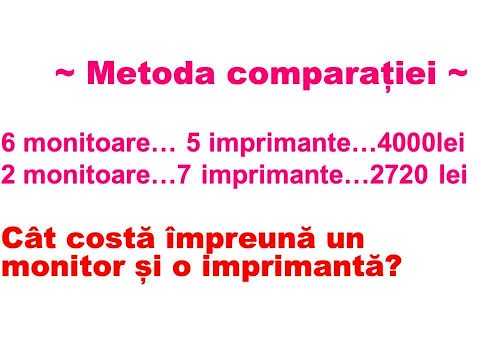 Metoda comparației Clasa 5 #metodacomparatiei #matematicaclasa5