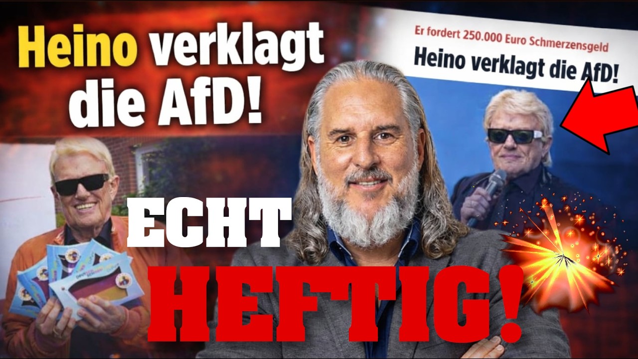 HEINO verklagt AfD auf 250.000, - Euro! ICH fasse es NICHT! 💥⚡️ #PolitSatire #Comedy