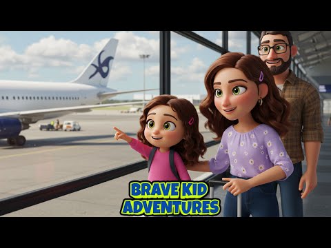 Kids First Flight | Preschool Airplane Videos | Social Story Going on an Airplane | ABA | Autism