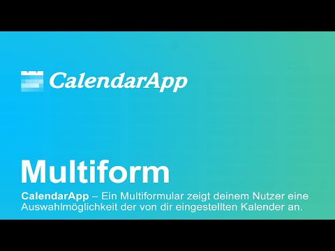 CalendarApp – Multiform-Darstellung für deinen Belegungskalender