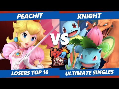 First Attack 2019 SSBU - PC | PeachIt (Peach) Vs. XG | Knight (PT) Smash Ultimate Top 16 LR1