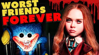 M3GAN and Poppy Playtime VS four SCARED men!