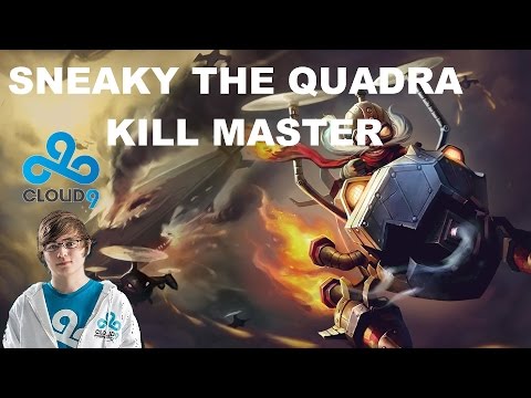 C9 Sneaky Montage - The Quadra Kill Master