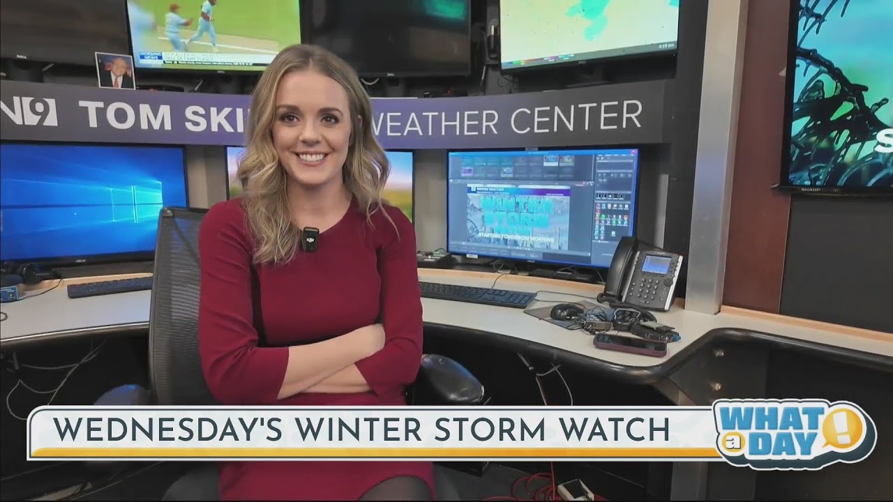 Morgan talks winter storm watch in the WGN Weather Office