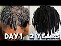 2 Year Visual Locs Journey 1 24 Months Starter Locs Journey Dreadlocks Journey