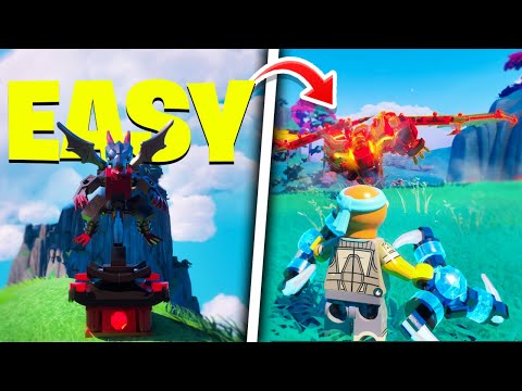 NEW Trick To Defeat The Fire Dragon in LEGO Fortnite NINJAGO! (INSANE!)