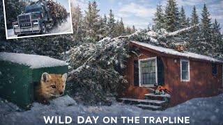 Wild Day on Maine Trapline: Beaver Under Ice, Pine Marten & Cabin Damage