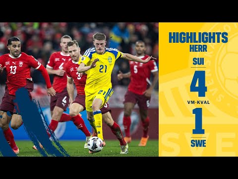 Highlights Schweiz – Sverige 4-1 | Förlust i VM-kvalet i Genève