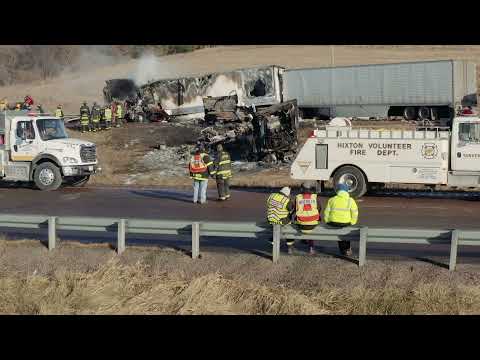 WATCH: Drone video of I-94 crash