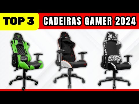 Cadeira Game 🔻TOP 3 MELHORES🔻Cadeira Gamer Barata 2024 | Onde Comprar Cadeira Gamer 2024