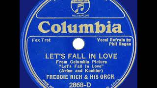 1933 Fred Rich - Let’s Fall In Love (Phil Regan, vocal)