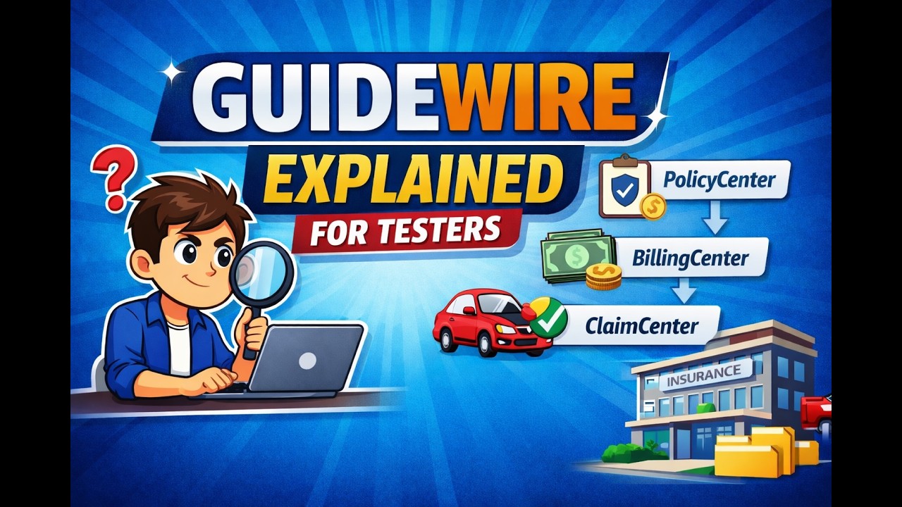 Guidewire Explained for Software Testers | PolicyCenter BillingCenter ClaimCenter
