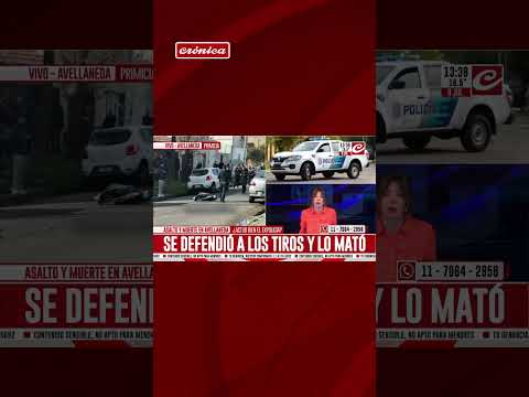 🚨 ASALTO Y MUERTE EN AVELLANEDA