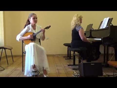 J.Sibelius Violin Concerto 1 part Kseniia Shumna (domra), Tatyana Milenina (piano)