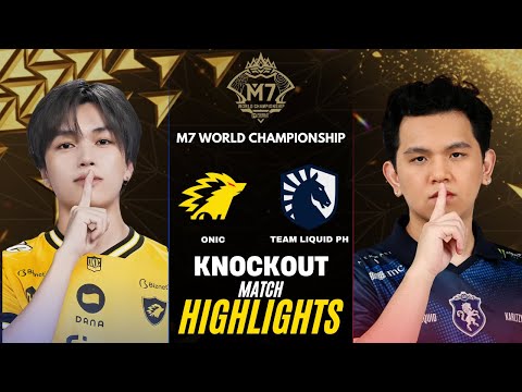 ONIC ID vs TEAM LIQUID PH HIGHLIGHTS M7 KNOCKOUT STAGE DAY 3 | ONIC vs TLPH