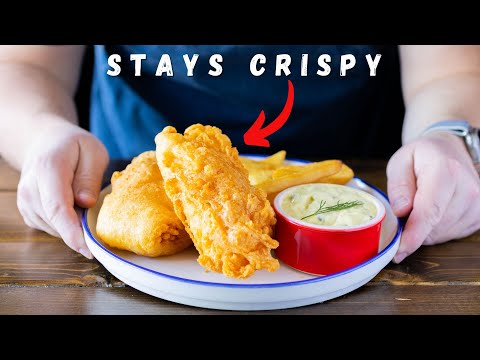 The Secret To Crispy Beer Batter Fried Fish & Tartar Sauce