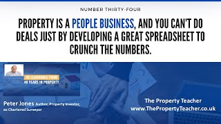 40 Learnings From 40 Years in Property: Number 34, Property is a People Business, Not Just a Formula