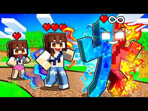 Ateş ve Suyu Kontrol Ettim!🧱Minecraft🧱Ayşem Ece Arı
