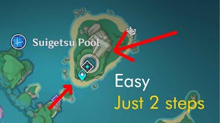 How to open a suigetsu pool domain on Sangonomiya Island