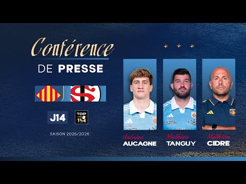 Round 14 - Top 14 - Press conference before USAP - Stade Toulousain