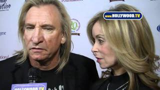 Joe Walsh and Marjorie Bach Do the Red Carpet at the 4th Annual Comedy Celebration