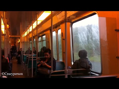 RET Metro rit met uit de jaren 80 metro (type SG2) Rotterdam Schenkel - Schiedam Centrum