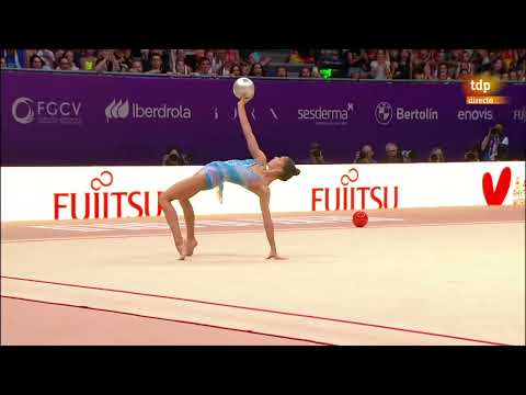 Sofía Raffaeli Final Ball  Silver Medal Rhythmic Gymnastics World Championship 2023 Valencia Spain.