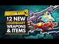 BORDERLANDS 3 | 12 NEW LEGENDARY DLC Weapons, Artifacts & Shields - Guns, Love and Tentacles
