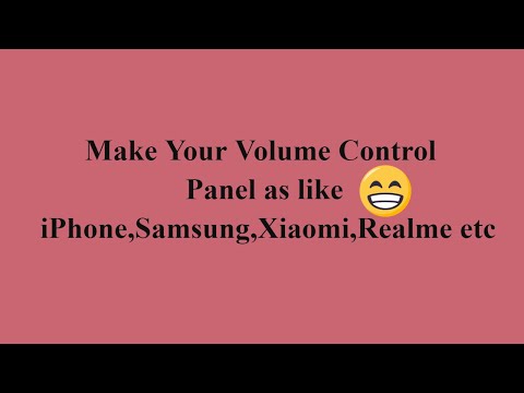 How To Customize Volume Slide bar || Change Volume Panel
