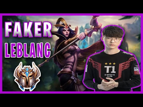 T1 FAKER PLAYS LEBLANC VS LUCIAN MID|| League of Legends Season 11