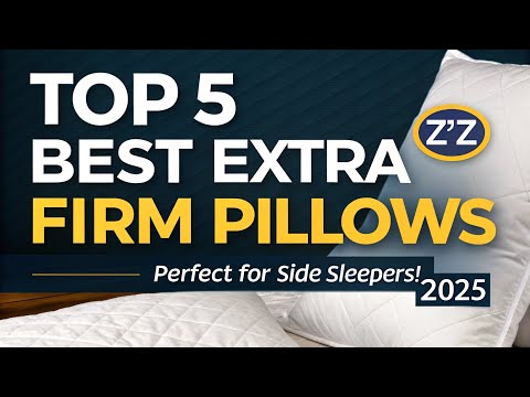 Top 5 Best Extra Firm Pillows for Side Sleeping (2025) | Neck & Spine Support Picks!