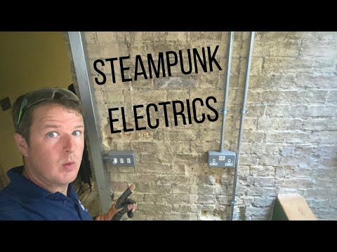 Steampunk Electrics - Installing Steel Conduit & Trunking
