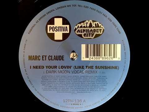 Marc Et Claude - I Need Your Lovin' (Like The Sunshine) (Dark Moon Vocal Remix) (2000)