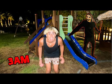 WE SPENT THE NIGHT IN A PLAYGROUND AND SOMEONE WAS SPYING ON US…😨 *3 AM*