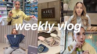 weekly vlog: girls weekend, spa day, shopping haul & prepping for Rome 🇮🇹