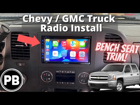 2007 - 2014 GMC / Chevy Radio Install Sierra, Silverado, Avalanche (Bench Seat)