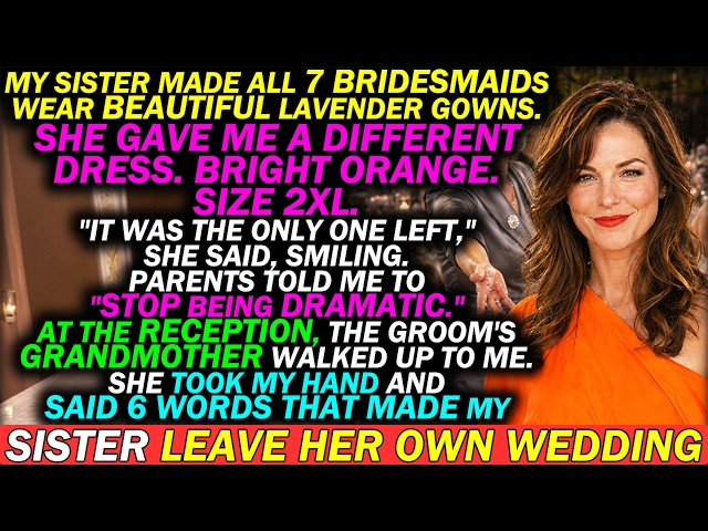 At Her Wedding, My Sister Gave Me an Orange Dress 3 Sizes Too Big — Then His Grandmother Spoke... SDDEFAULT Thumbnail