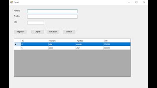 CRUD Linq C# con SQL Server