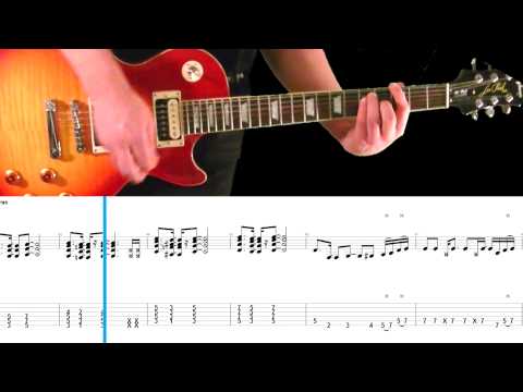 Mr. Brownstone (Slash's Part) Guitar Tab and Play Along - Guns N' Roses