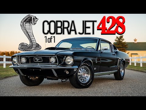 Cobra Jet 428 R Code 1 of 1 Raven Black 1968 Mustang Fastback: FOR SALE 18005627815