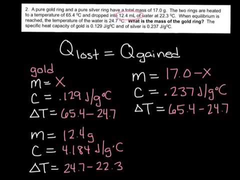 Advanced Specific Heat Capacity Problem