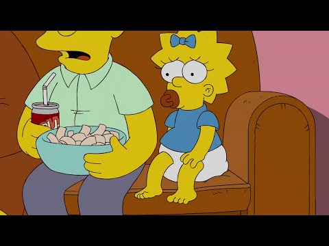 Maggie filling her diaper in dismayed surprise | The Simpsons