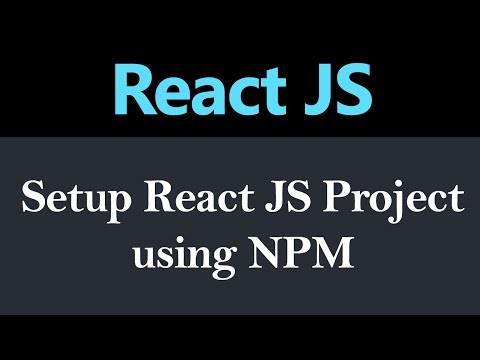 How to Setup React JS Project using NPM Hindi