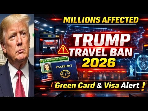 Millions Affected: Trump Travel Ban 2026 | Green Card, Visa, NVC Explained