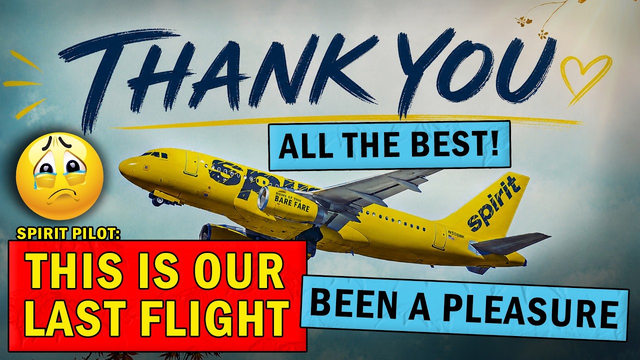 Emotional Radios on SPIRIT AIRLINES Final Flight | Farewell to BANANA Planes