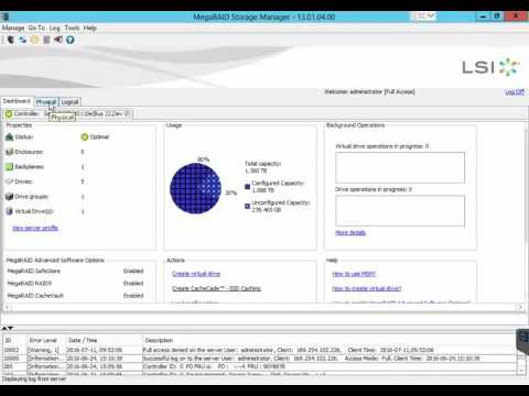 IBM ServeRaid add HDD and expand Raid 5 Part1